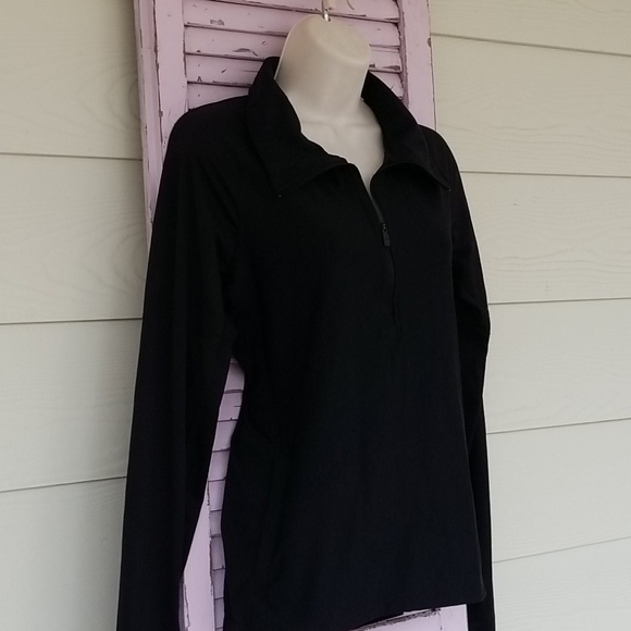 💗 ADIDAS Half Zip Running CLIMATE Jacket Black M - Picture 2 of 11